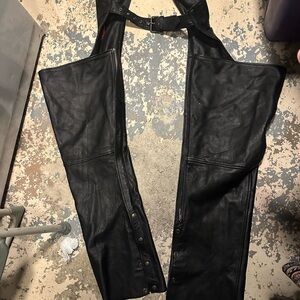 Men's Black Leather Chaps size xl